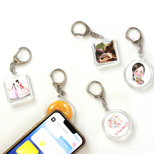 KIKUO × SI_KU.K レコード型アクリルキーホルダー円形（NFC付き） KIKUO × SI_KU.K レコード型アクリルキーホルダー円形（NFC付き