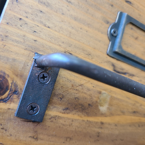 ⑩ワークシェルフ古材とアイアンで作ったレンジ台 /アンティーク調