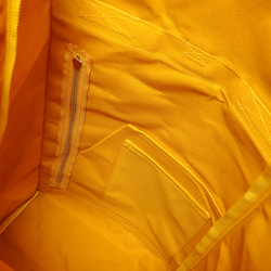 【接單製作】M尺寸 石蠟加工 10號帆布後背包 黃 第5張的照片