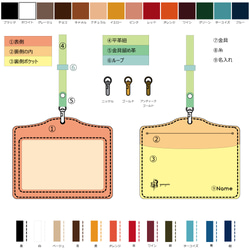 首掛けのパスケース　No.9 7枚目の画像