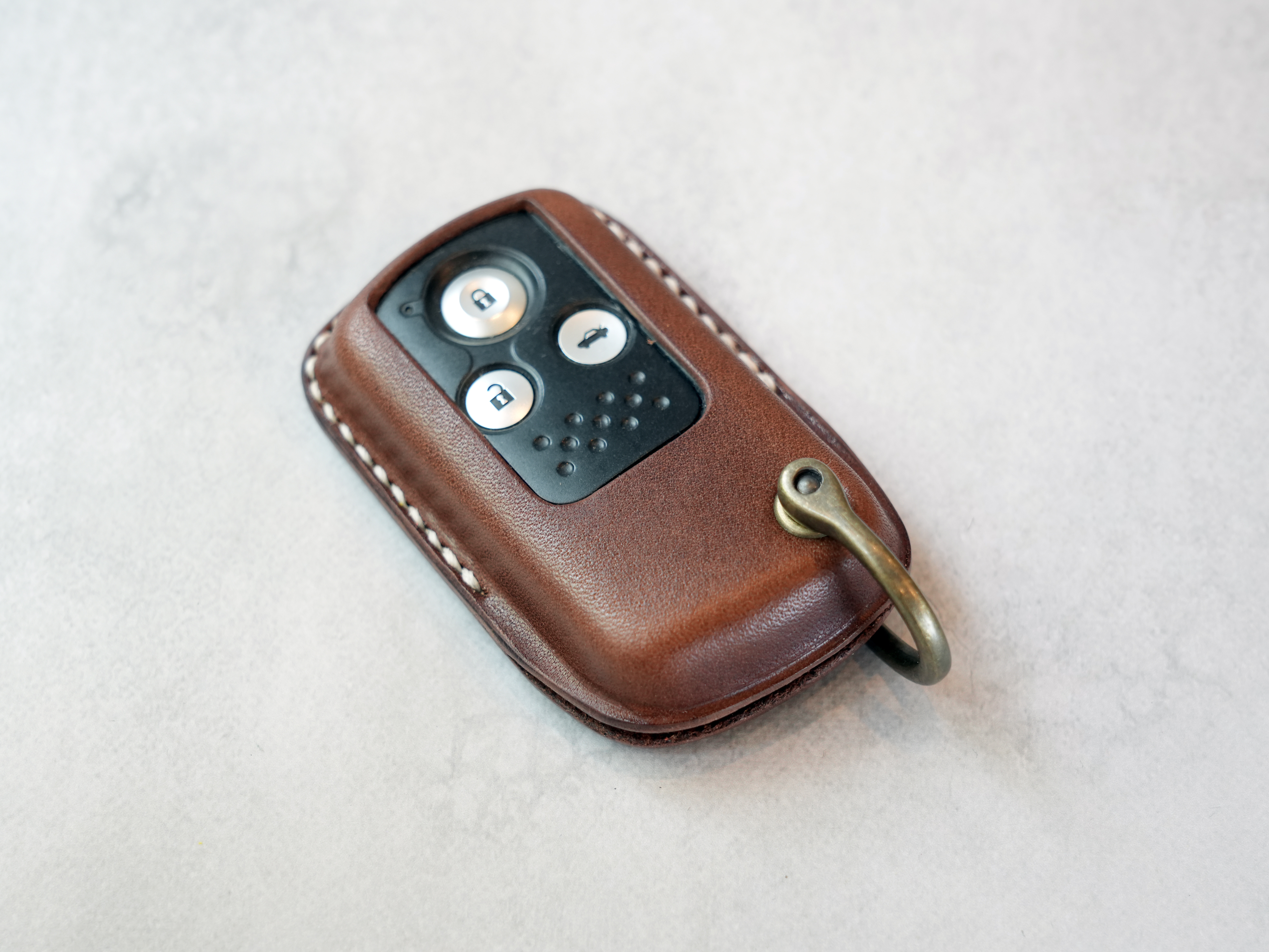 【再販】HONDAスマートキーカバー 栃木レザー【名入れ・選べる革とステッチ】ホンダ　手縫い　本革　牛革