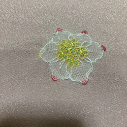 半襟DE半衿❣️手刺繍フラワー　セレクト 1枚目の画像