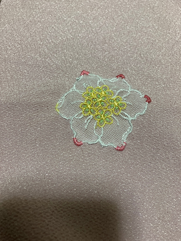 半襟DE半衿❣️手刺繍フラワー　セレクト 1枚目の画像