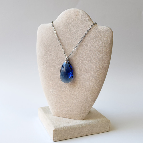 少数入荷・廃盤ダークサファイア ブルー｜超大粒しずくクリスタル