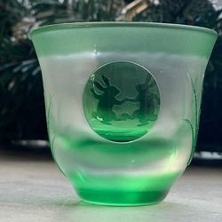 うさぎのお月見ダンス（お猪口） 7枚目の画像