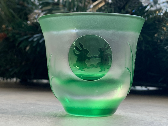 うさぎのお月見ダンス（お猪口） 7枚目の画像