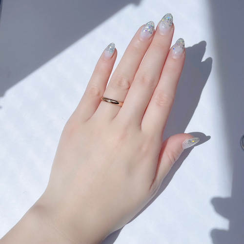 シンプル ミラーペアリング 指輪 刻印 ステンレス 鏡面仕上げ 結婚指輪