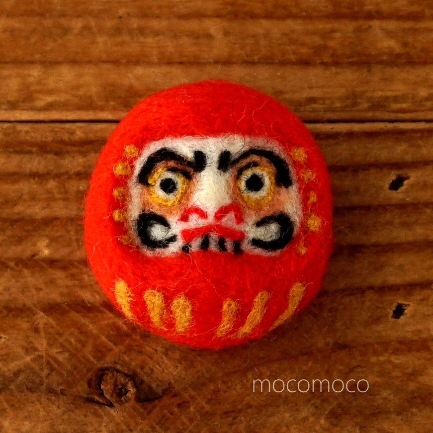 だるま　フェルトマグネット