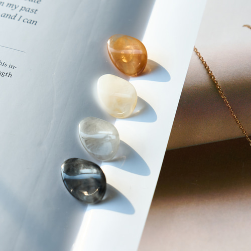 ボタン】天然石風しずく型ボタン ニュアンスカラー 上品ナチュラル