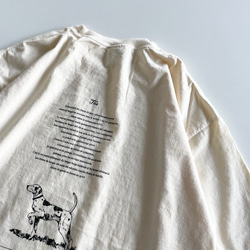 ヴィンテージライク オーバーシルエット半袖Tシャツ / sheep dog / エクリュ 4枚目の画像