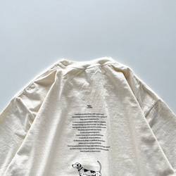 ヴィンテージライク オーバーシルエット半袖Tシャツ / sheep dog / エクリュ 6枚目の画像