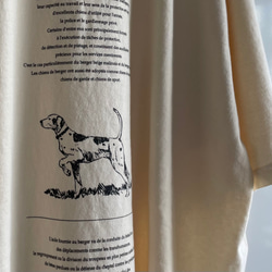 ヴィンテージライク オーバーシルエット半袖Tシャツ / sheep dog / エクリュ 3枚目の画像