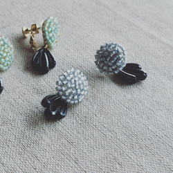 ピアズリー　ハンド刺繍裾フリル羽織　受注品 新品未使用品♡ Item No.630（刺繍ピアス・イヤリング/受注制作）新色追加