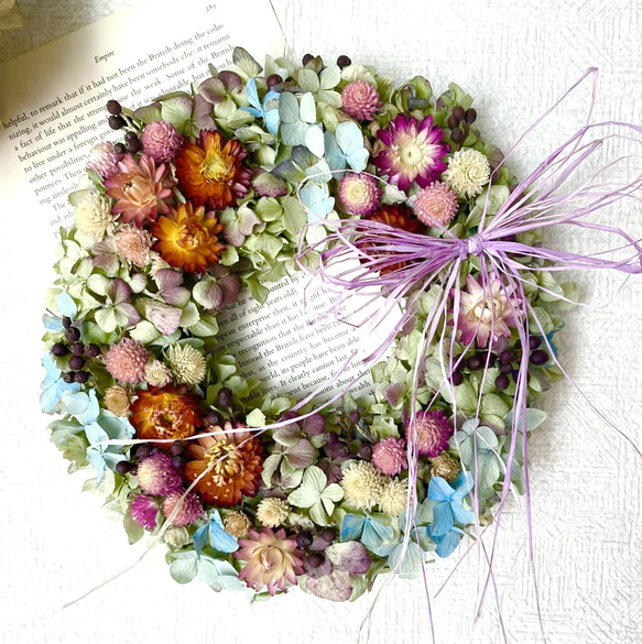 受注制作千日紅リース