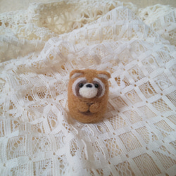 もこクマのブローチ（受注販売） 羊毛フェルト ふわ*もこ 通販 6877739