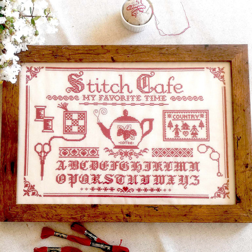 クロスステッチ図案【ステッチ カフェ】 編み図・パターン Biene