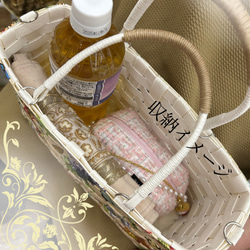 【受注制作】底鋲つき ハンドバッグ ショルダーバッグ バッグ カバン かごバッグ 10枚目の画像