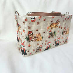 【受注制作】底鋲つき ハンドバッグ ショルダーバッグ バッグ カバン かごバッグ 6枚目の画像