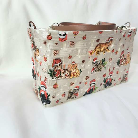 【受注制作】底鋲つき ハンドバッグ ショルダーバッグ バッグ カバン かごバッグ 6枚目の画像