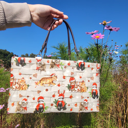 【受注制作】底鋲つき ハンドバッグ ショルダーバッグ バッグ カバン かごバッグ 2枚目の画像