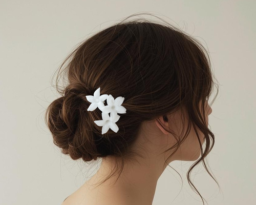 m...様髪飾りオーダーページ 🌷Amazonとminneは ¥3800から髪飾りをご用意♡ 