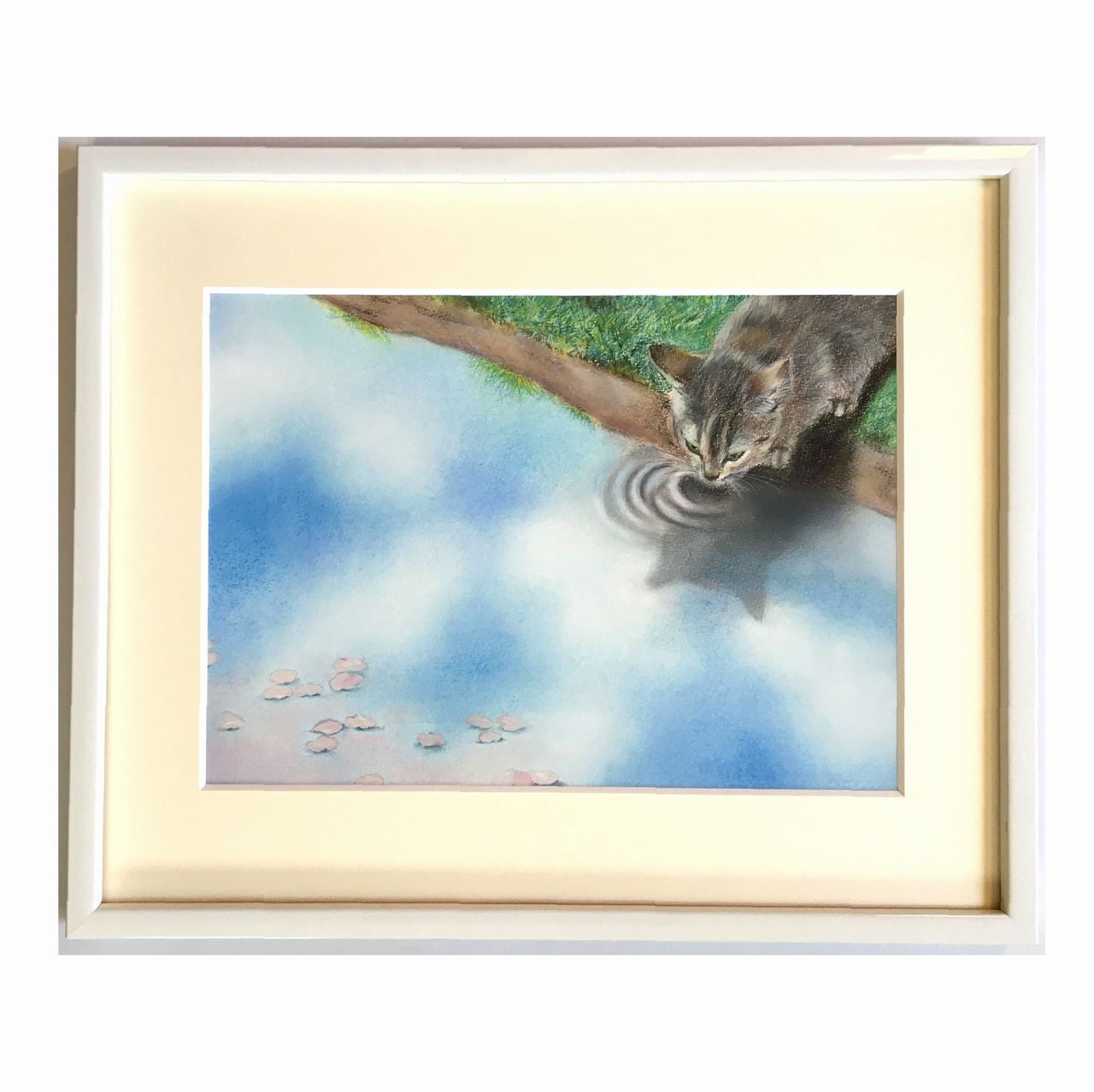 額装パステル画 原画作品「風」 絵画 umipastel 通販 11097861