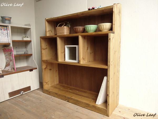 ※送料がかなり安くなりました！★オーダー可！●仕切りデザイン3段チェスト●天然木ナチュラルブラウン天然木無垢材●受注製作