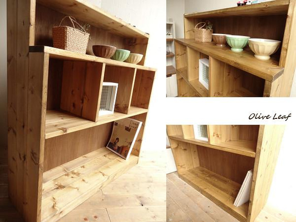 ★オーダー可！●仕切りデザイン3段チェスト●天然木ナチュラルブラウン天然木無垢材●受注製作 プロフィール 上から