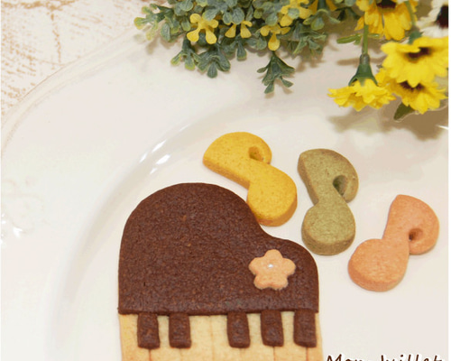 確認ようクッキー　こんな感じのピアノ柄 確認ようクッキー こんな感じのピアノ柄 確認ようクッキー