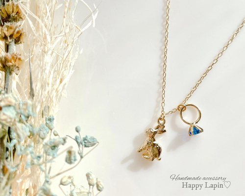 うさぎ　幅広　スリーカラーリング うさぎの王様リング-ウサギリング silver925 K18ピンクゴールド