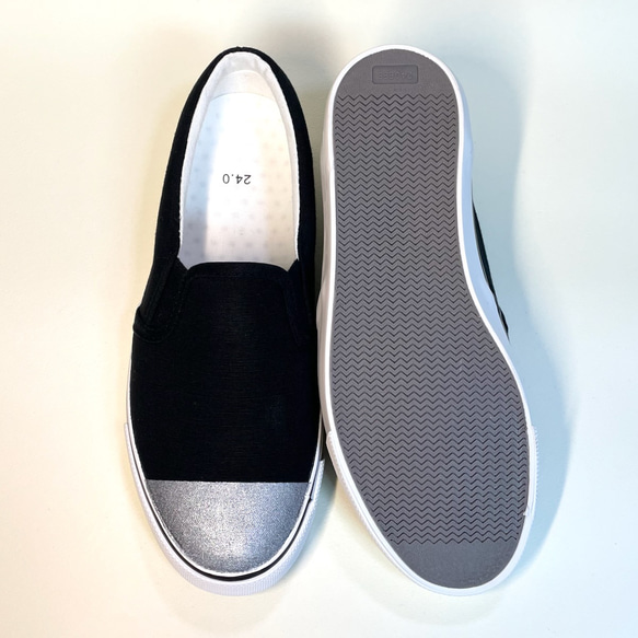 不平衡銀色懶人鞋（黑色，防水版）22.0 公分 - 29.0 公分 男士和女士 第6張的照片