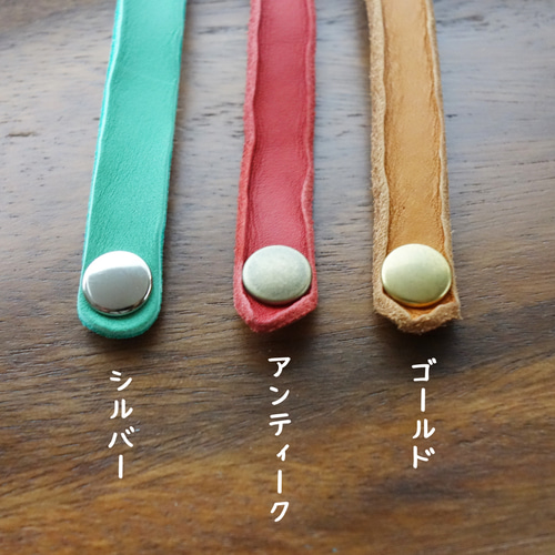 受注製作】オーダーサイズで作る、刻印レザーブレスレット【送料
