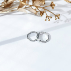 【繊細な輝き】マット加工 誕生石 ペアリング 指輪 名入れ 刻印 ステンレス 結婚指輪 マリッジリング プレゼント 8枚目の画像