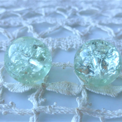 ヒビ　ローマボトル色　チェコビーズCzech Glass Beads2個 1枚目の画像