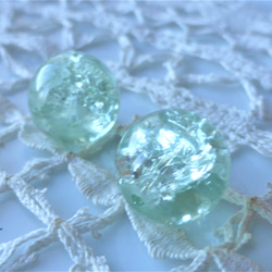 ヒビ　ローマボトル色　チェコビーズCzech Glass Beads2個 2枚目の画像