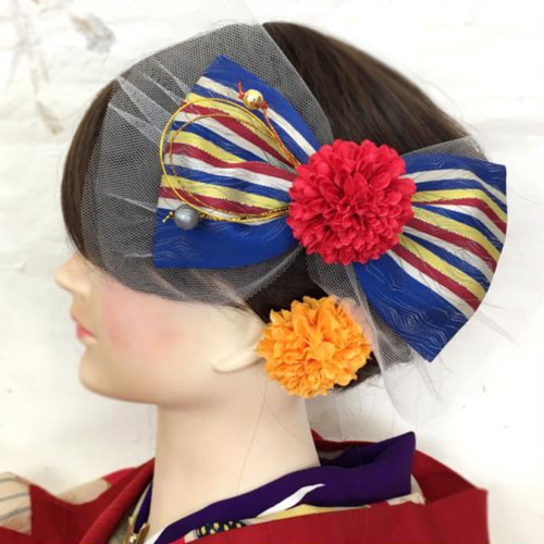 和装 成人式 結婚式 大正ロマン ふわりひらり大人のチュールリボン