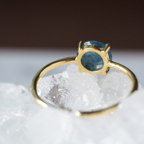 AAA*ブルーグリーンが美しいネオンカイヤナイト（18KGP / Silver925