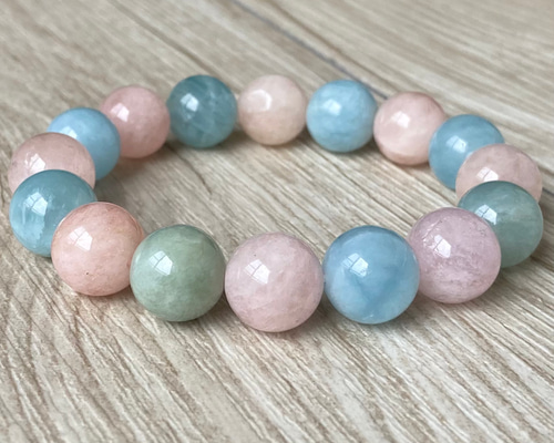ベリル ミックス ブレスレット 8.5mm 17.5cm メンズM レディース