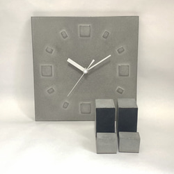 立て掛け型置き時計コンクリート製　 -コンクリート/モルタル/セメント雑貨- 7枚目の画像