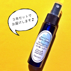 〈送料無料〉虫の嫌いな香り 天然アロマスプレー 30ml×３本　キャンプのお供にも 1枚目の画像