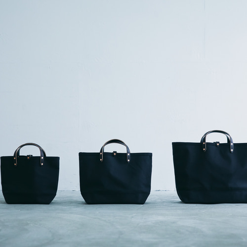 倉敷帆布 トートバッグ ブラック M レディース メンズ レザー