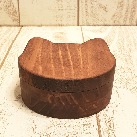 客製化個性木質貓咪收納盒 | 配件盒、戒指枕盒、小物收納盒。顏色可更換。 第3張的照片