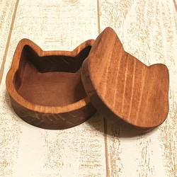 客製化個性木質貓咪收納盒 | 配件盒、戒指枕盒、小物收納盒。顏色可更換。 第1張的照片