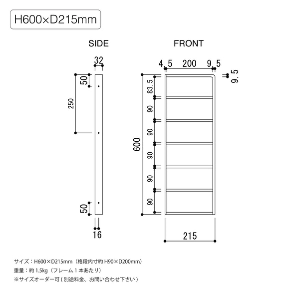 ＼送料無料／[Iron Wall Shelf(ES90)]シェルフ カフェ 店舗什器 陳列 収納 食器棚 ‐16‐ 3枚目の画像