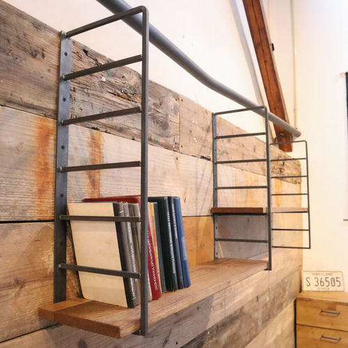 送料無料／[Iron Wall Shelf(ES90)]シェルフ カフェ 店舗什器