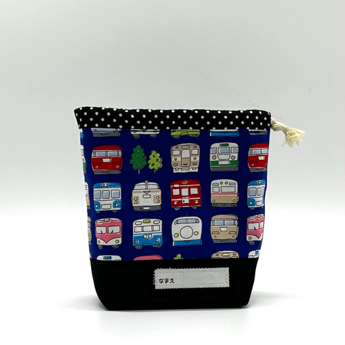 名前が書ける巾着袋（コップ袋） 給食袋 つきみ工房 通販 4117257