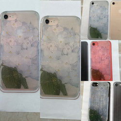 ボタニカルフラワー柄スマホケース★iPhone15/iPhoneXR/iPhone14/iPhone12/ 4枚目の画像