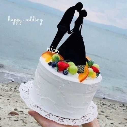 ウェディングケーキトッパー *2匹の猫と＊ その他オーダーメイド nico