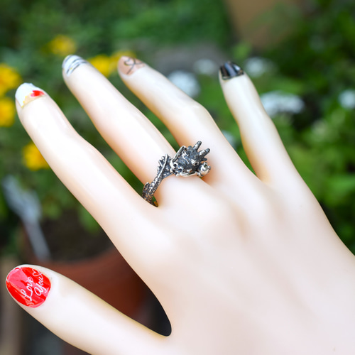 龍の指輪 指輪・リング hide jewelry. 通販 4135454｜Creema(クリーマ
