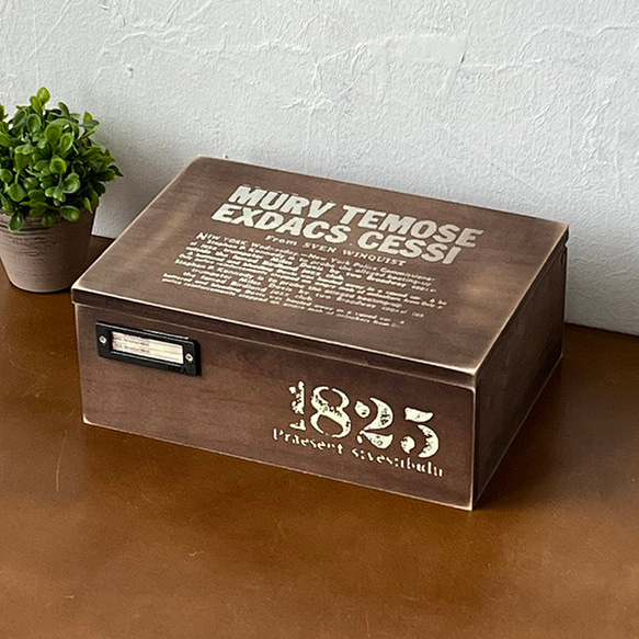 木製 文箱 ダークブラウン 金具付き漆塗り 木製 文箱 ダークブラウン 金具付き漆塗り - メルカリ